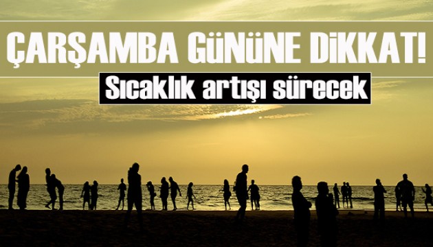 Çarşamba gününe dikkat: Sıcaklık gece saatlerinde artacak