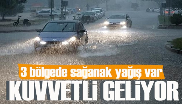 Meteoroloji uyardı: 3 bölgede sağanak var! Bugün hava nasıl olacak?