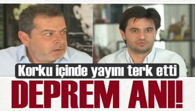 Cüneyt Özdemir İstanbul'daki depreme canlı yayında yakalandı!