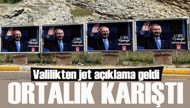 Kılıçdaroğlu afişleri Tunceli'yi karıştırdı, Valilikten açıklama geldi