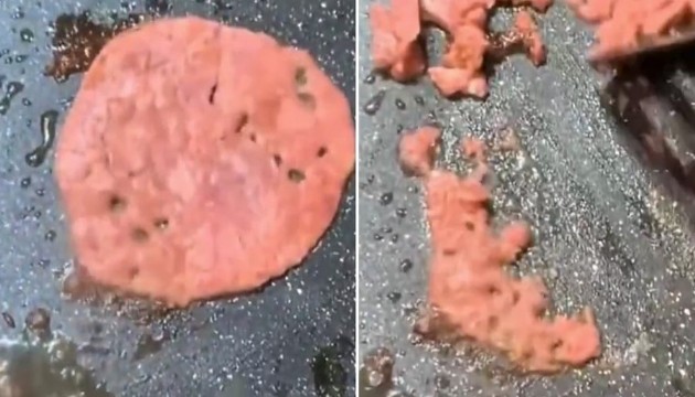 Sağlığımızla oynuyorlar! Marketten aldığı salam tavaya koyduğu gibi eridi!