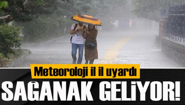 Meteoroloji isim isim uyardı: 23 ilde sağanak yağış bekleniyor