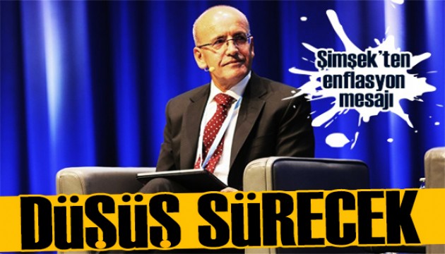 Bakan Şimşek'ten enflasyon mesajı: Dezenflasyon devam edecek