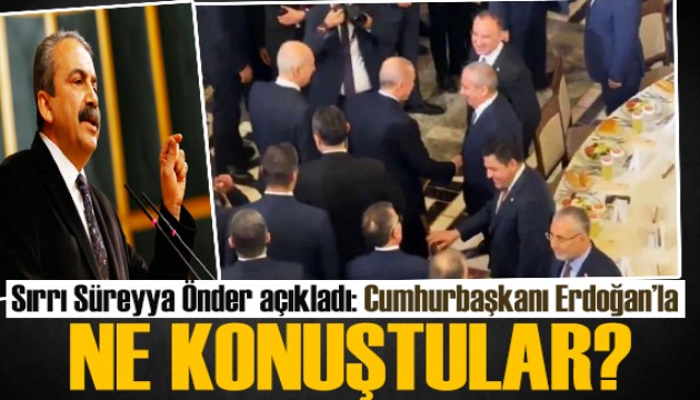 Cumhurbaşkanı Erdoğan, Sırrı Süreyya Önder ile iftar açtı! Önder ne konuştuklarını açıkladı
