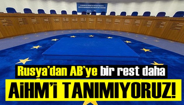 Rusya'dan AB'ye rest: Tanımıyoruz!