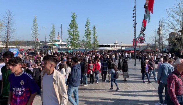 İstanbul'da sahillerde bayram yoğunluğu
