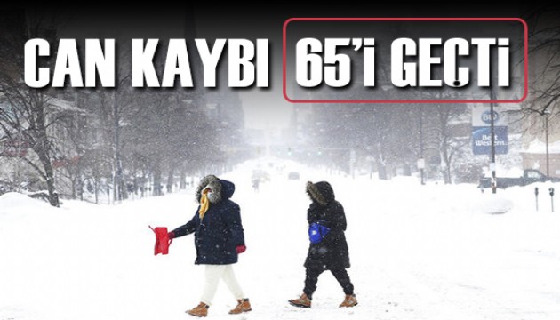 ABD'deki ölümcül kar fırtınasında can kaybı 65'i geçti