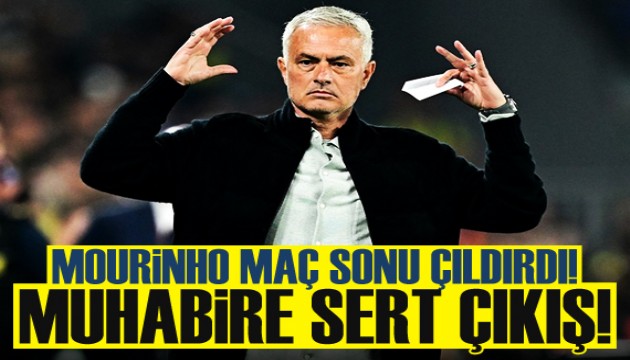 Jose Mourinho maç sonu çıldırdı! Muhabire sert çıkış