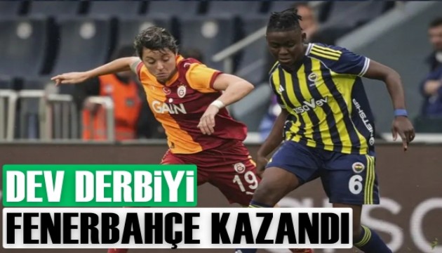 Dev derbiyi Fenerbahçe kazandı