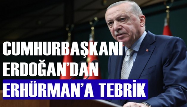 Cumhurbaşkanı Erdoğan'dan Tufan Erhürman'a tebrik mesajı