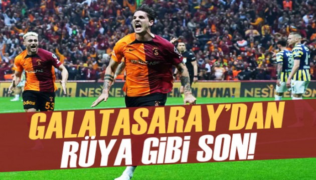 Galatasaray'dan rüya gibi son! Fenerbahçe'de büyük yıkım