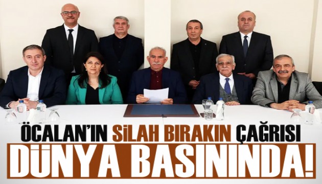 Öcalan'ın 'silah bırakın' çağrısı dünya basınında