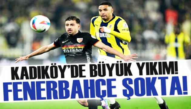 Fenerbahçe'ye Kadıköy'de büyük şok!
