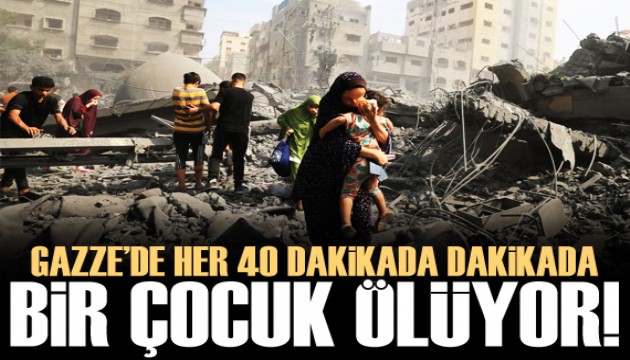 Gazze'de her 40 dakikada bir çocuk saldırılarda hayatını kaybediyor