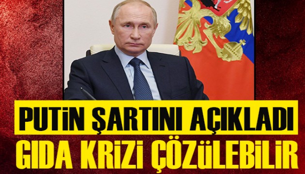 Putin'den gıda krizinin çözümü için şartını açıkladı!