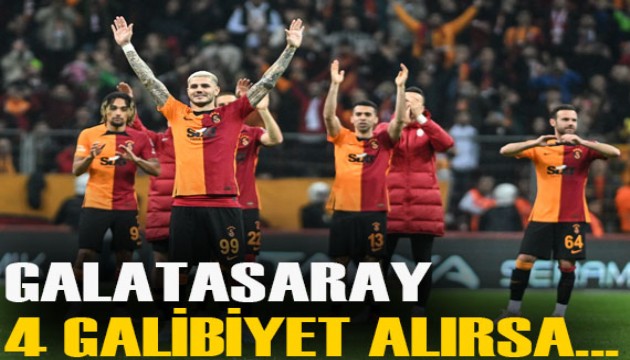 Taraftar buna odaklandı: Sadece 4 galibiyet Galatasaray'ı şampiyon yapabilir