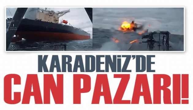 Karadeniz'de bir Türk gemisi daha vuruldu