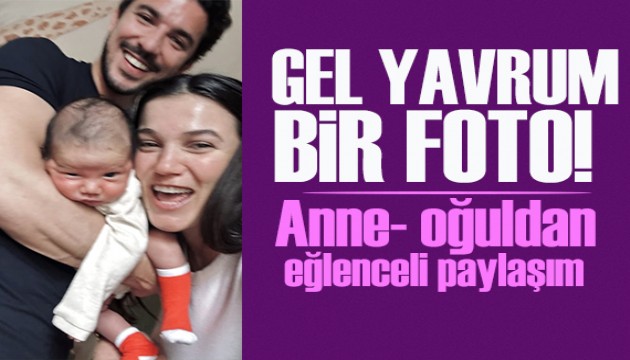 Pınar Deniz'den oğlu Fikret Hakan'la eğlenceli paylaşım!