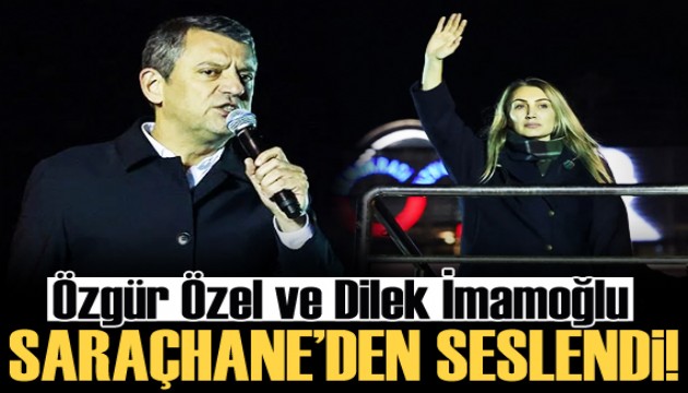 Özgür Özel ve Dilek İmamoğlu Saraçhane'den seslendi!