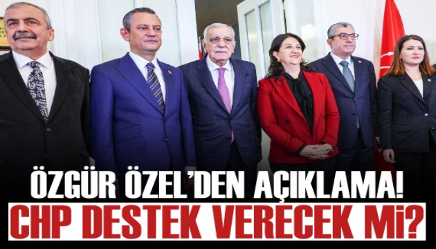 CHP lideri Özgür Özel'den, Öcalan'ın çağrısı sonrası ilk açıklama