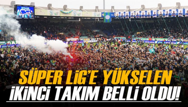 Süper Lig'e yükselen 2. takım belli oldu!