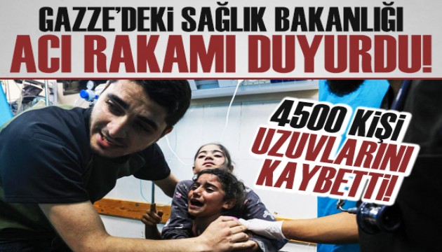 İsrail'in Gazze'deki saldırılarında 4 bin 500 kişi uzuvlarını kaybetti