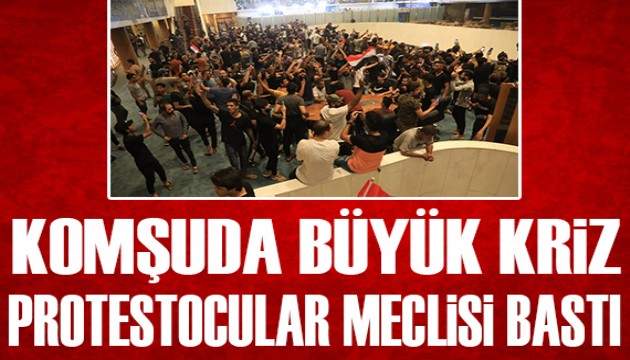 Komşuda büyük kriz! Meclisi bastılar