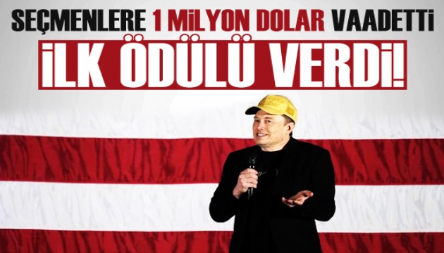 Elon Musk'tan seçmenlere 1 milyon dolar vaadi