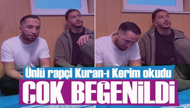 Rap dünyasının yıldızı Mero camide Kur'an-ı Kerim okudu
