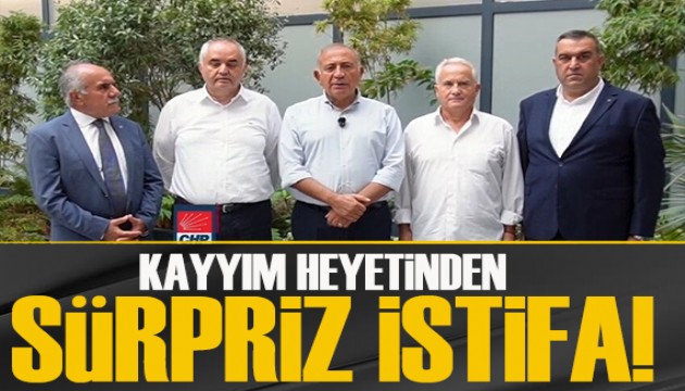 Son dakika/ CHP'de kayyım heyetinden istifa etti