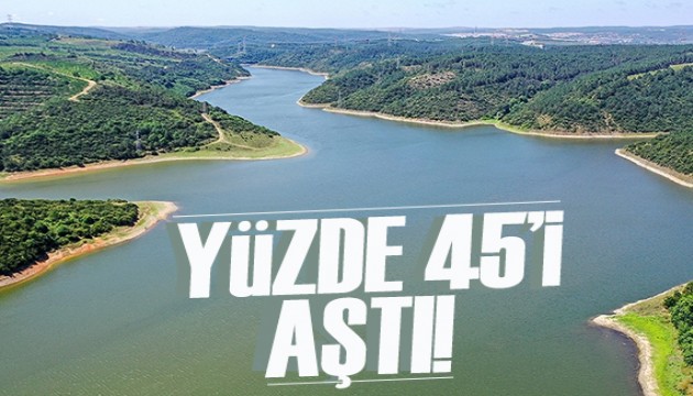 İstanbul barajlarında sevindiren haber! Doluluk oranı yüzde 45'i aştı