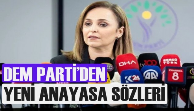 DEM Parti'den yeni anayasa açıklaması