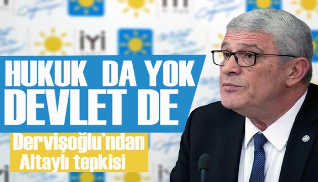 Dervişoğlu'ndan Fatih Altaylı tepkisi: Türkiye'de hukuk da yok, devlet de