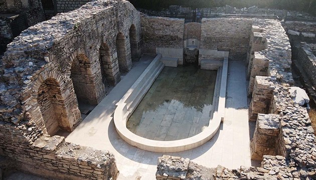 Tarihi Roma hamamında 1900 yıl sonra su aktı
