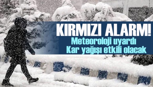 Meteoroloji uyardı! Kar yağışı ve rüzgar etkili olacak
