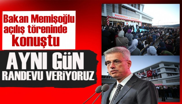 Bakan Memişoğlu: 72 branşın 69'una aynı gün randevu veriyoruz