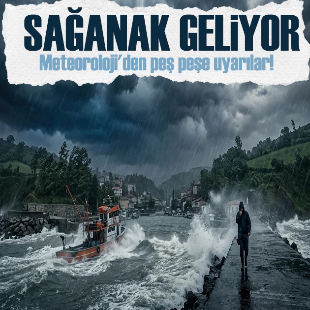 Meteoroloji'den 3 bölgede sağanak uyarısı