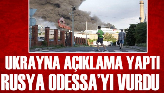 Ukrayna açıklama yaptı! Rusya Odessa'yı vurdu