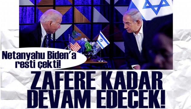 Netanyahu Biden'a resti çekti!