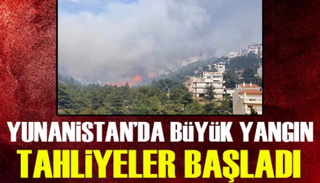 Yunanistan'da yangın felaketi!