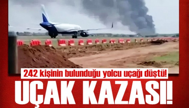 Yolcu uçağı düştü! 100'den fazla yolcu taşıyordu