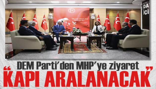 DEM Parti'den MHP'ye bayram ziyareti: Süreci destekleyeceğiz