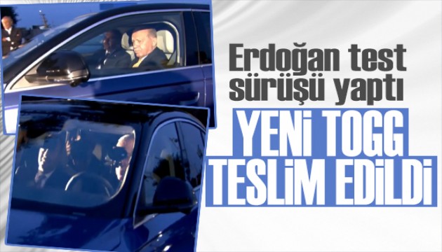 Cumhurbaşkanı Erdoğan'a yeni TOGG teslim edildi