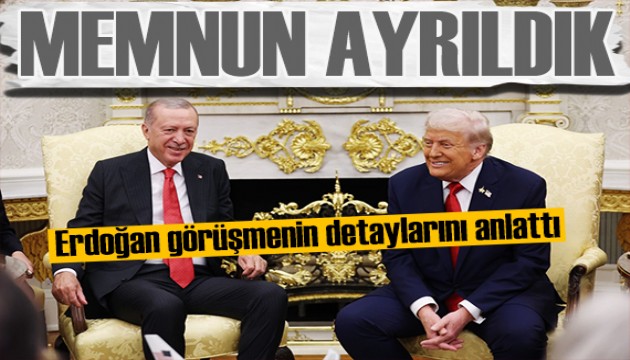 Erdoğan'dan ABD dönüşü açıklama: Washington'dan memnun ayrılıyoruz