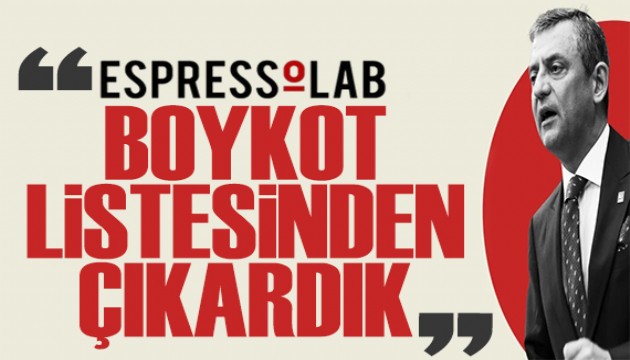 Özgür Özel'den Espressolab açıklaması: Boykot listesinden çıkardık