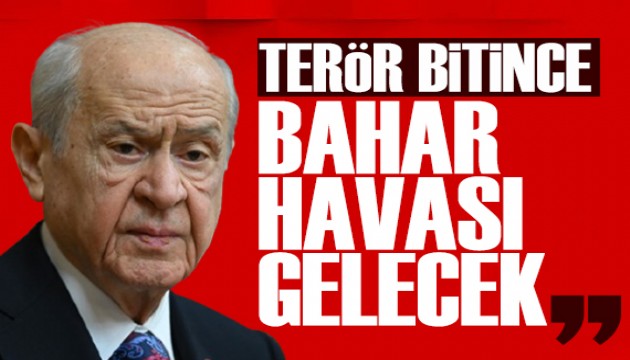 Bahçeli'den 29 Ekim mesajı: Terör bitince bahar havası gelecek