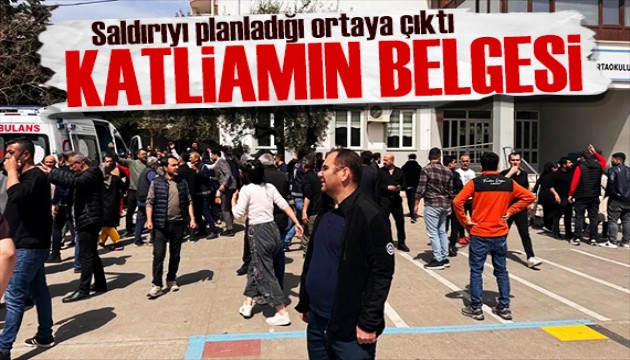 Kan donduran belge! Saldırıyı planladığı ortaya çıktı