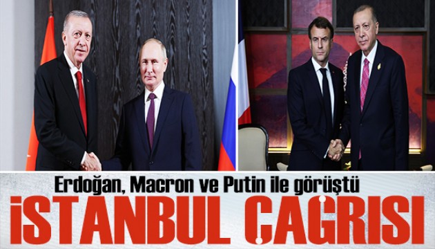 Erdoğan, Putin ve Macron ile görüştü: Gündem ateşkes!