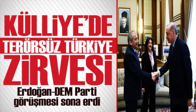 Son dakika: Gözler Beştepe'de! Erdoğan ve DEM Parti arasında kritik görüşme