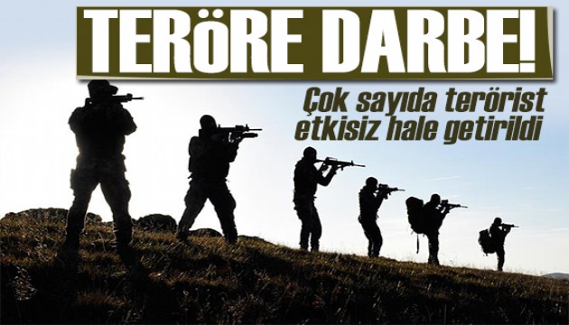 MSB duyurdu: Çok sayıda terörist etkisiz hale getirildi!